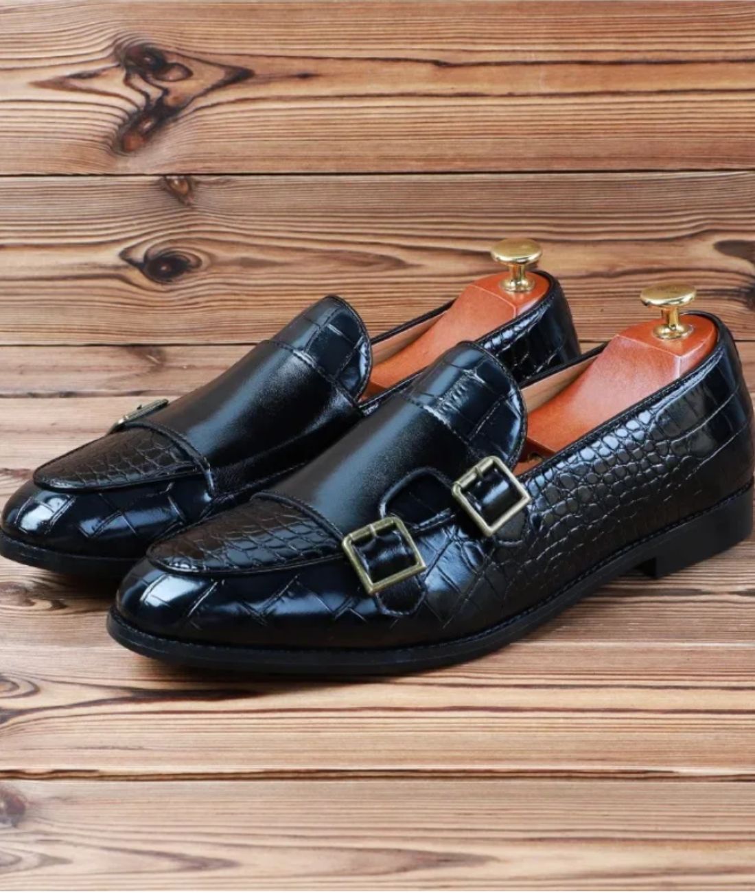 Men’s Driving Leather Loafers Deep Black