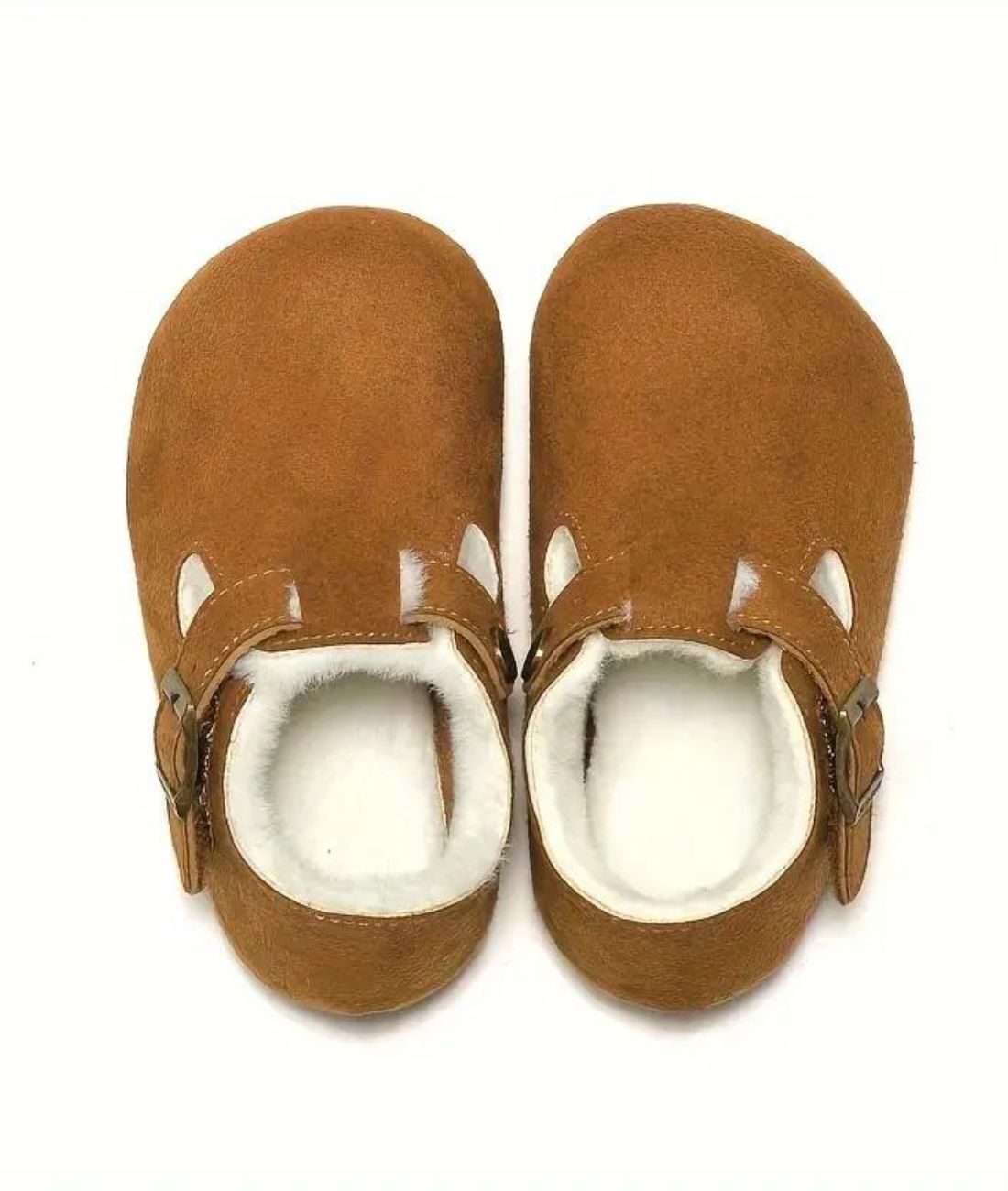 Baby Slip On Suede Loafers Camel