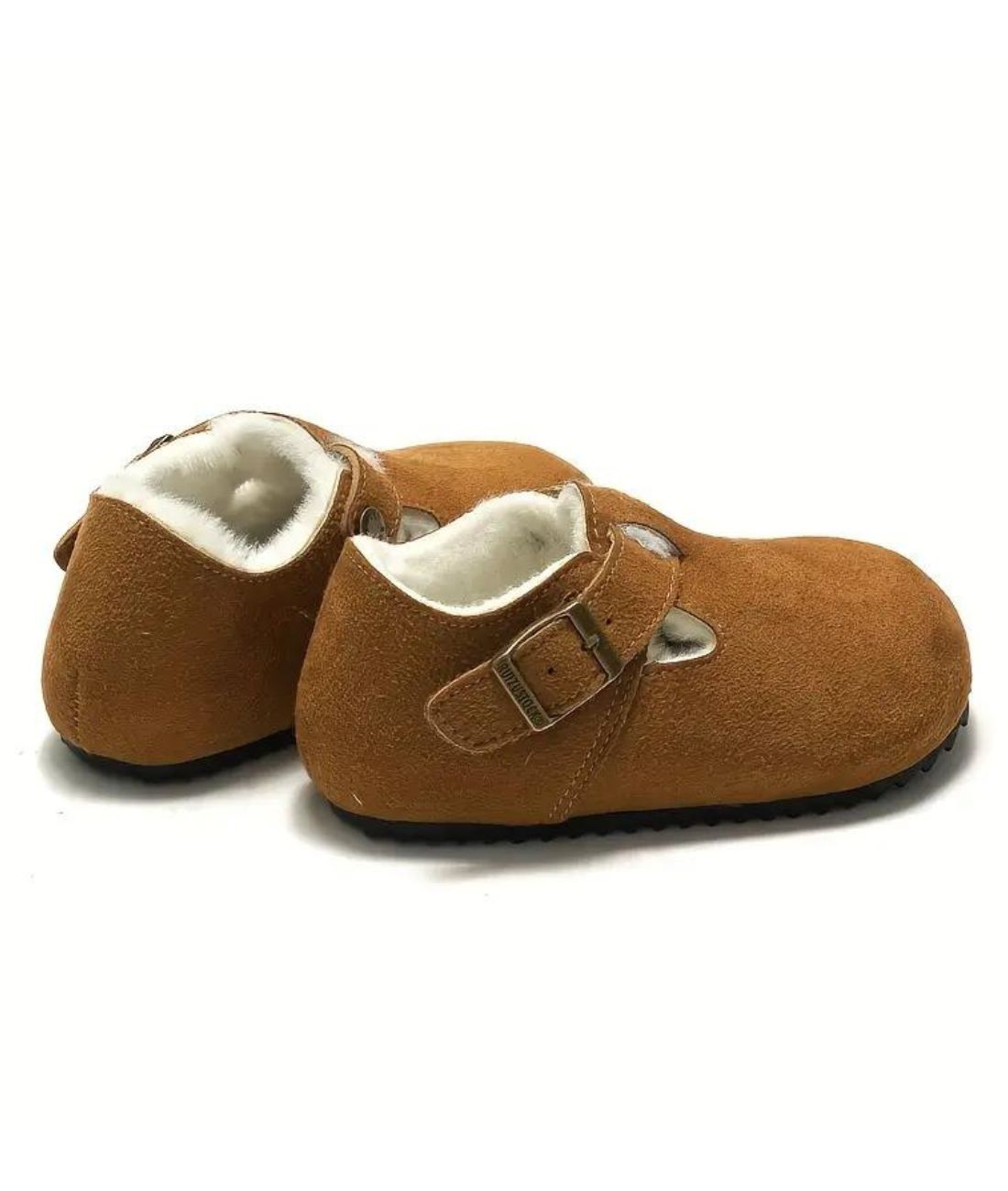 Baby Slip On Suede Loafers Camel