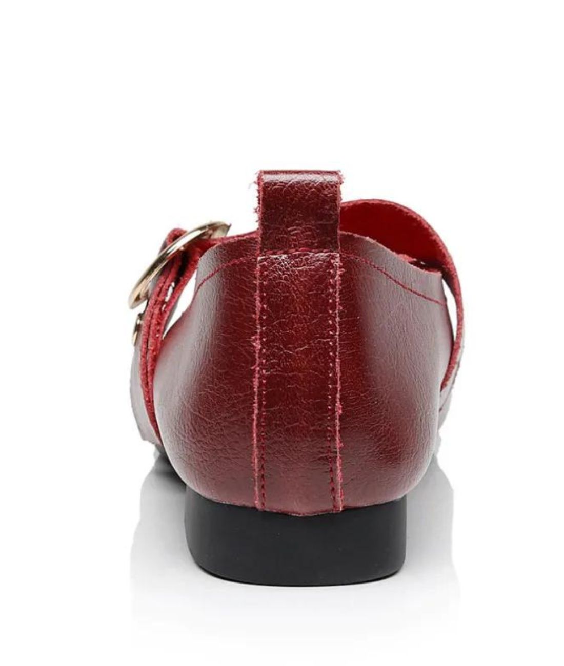 Women’s Slip On Patent Leather Loafers Burgundy