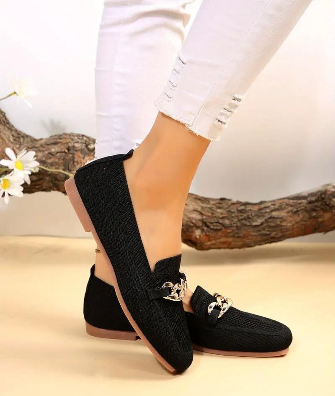 Women’s Patent Leather Mary Jane Loafers Deep Black