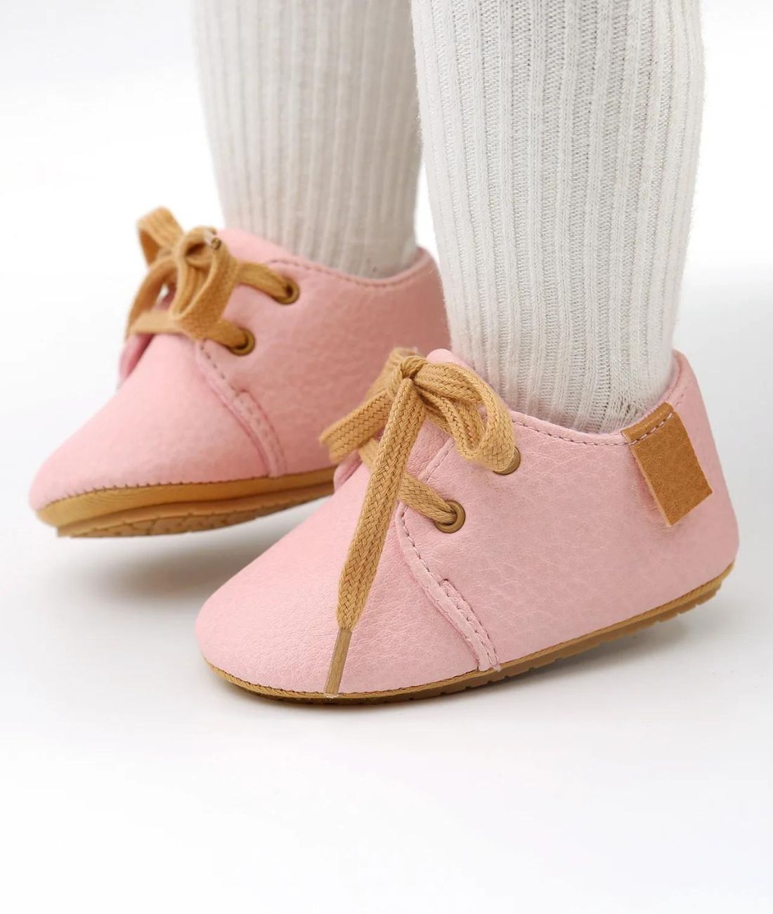 Baby Slip On Patent Leather Loafers Cognac Brown
