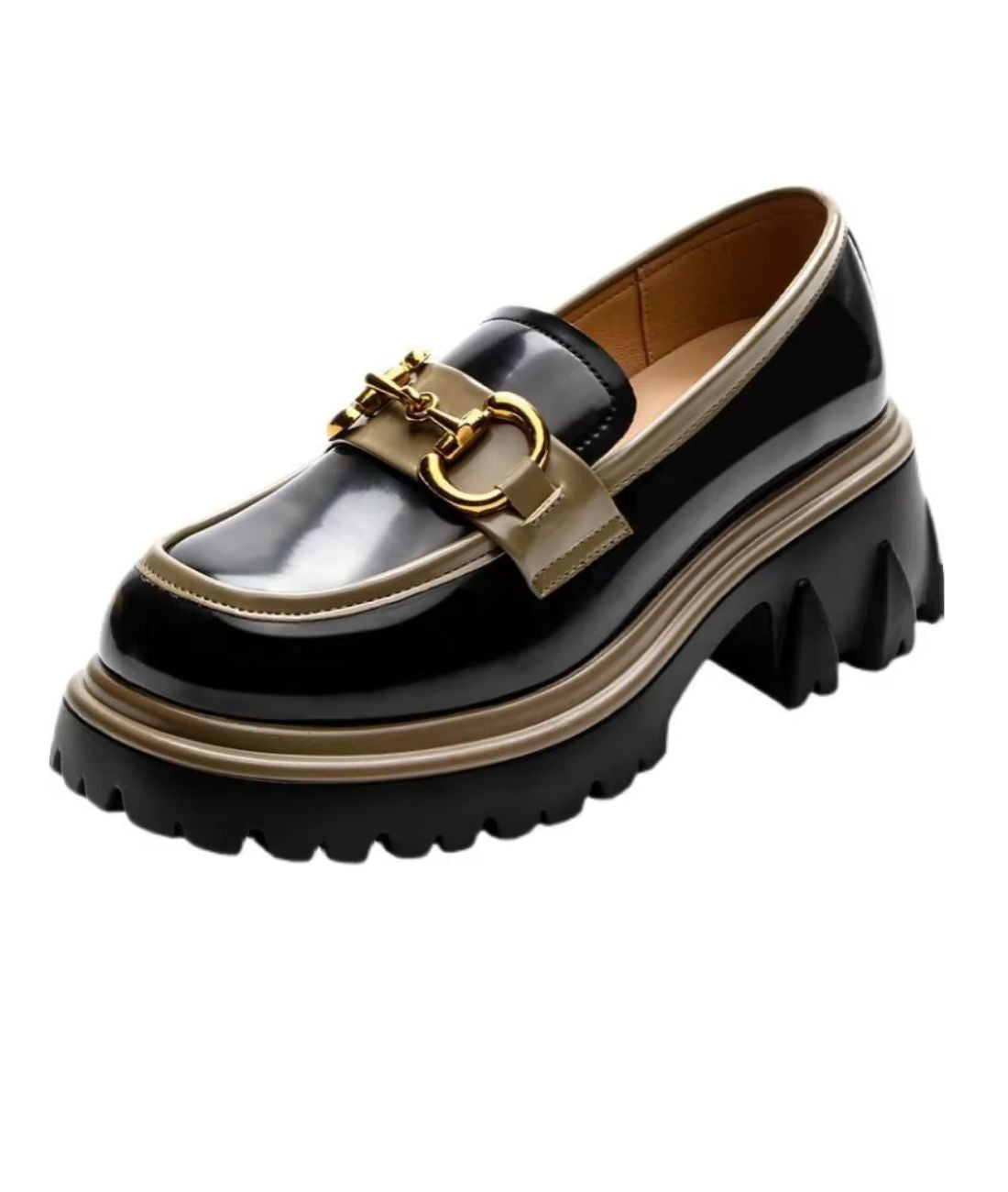 Women’s Horsebit Patent Leather Loafers Deep Black