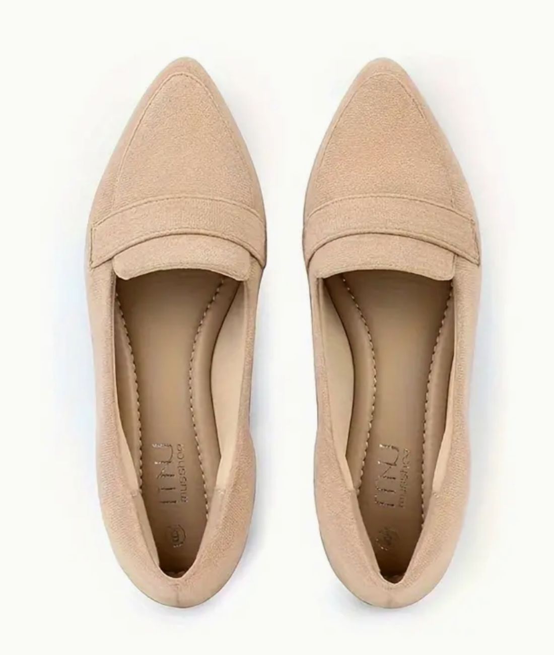 Women’s Slip On Suede Loafers Sand Beige