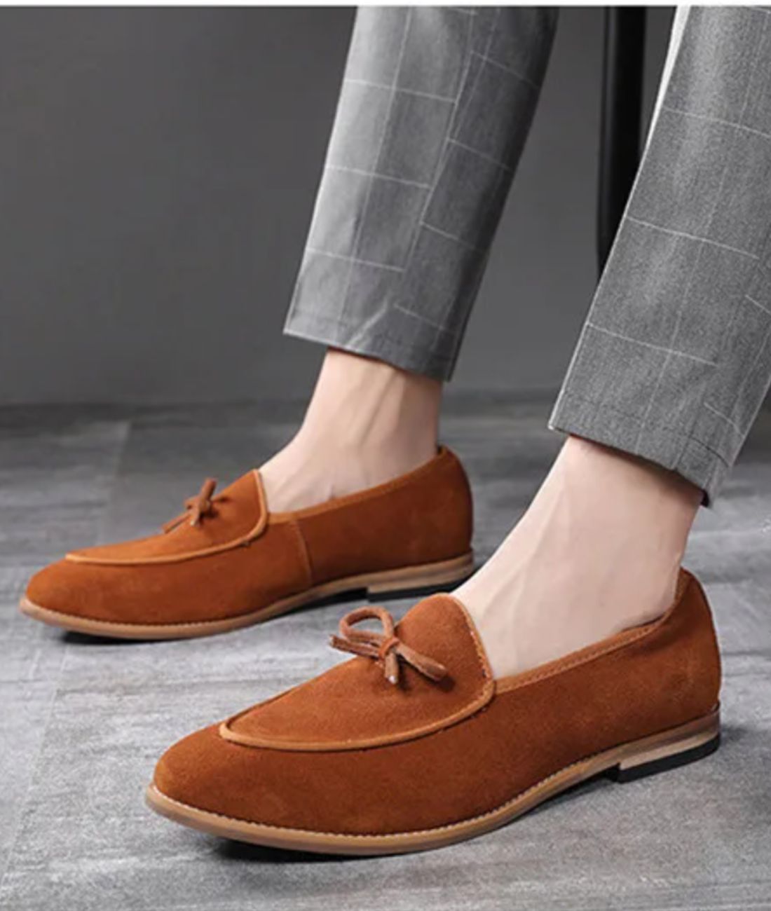 Women’s Slip On Suede Loafers Coffee Brown
