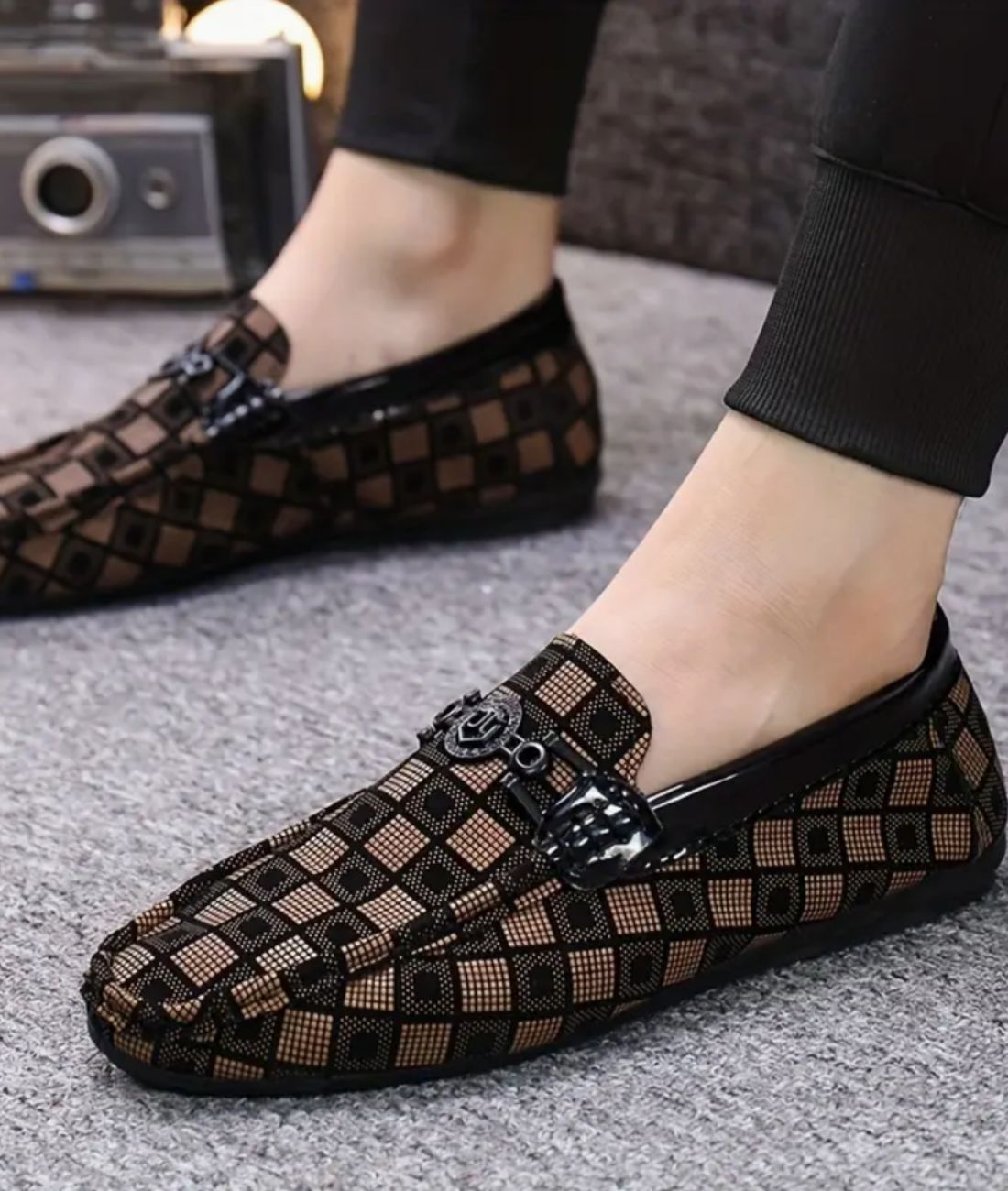 Women’s Slip On Suede Loafers Cognac Brown
