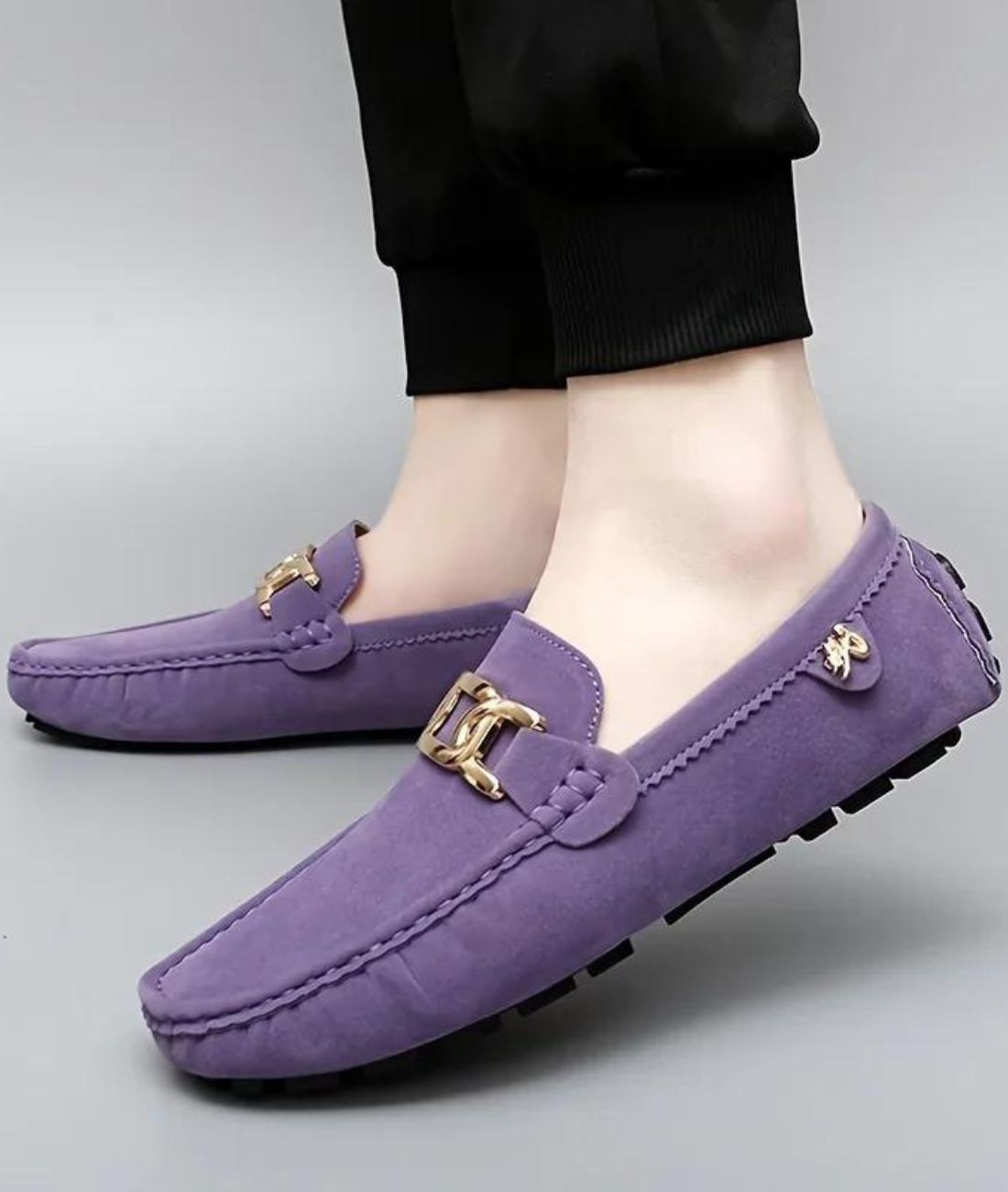 Women’s Horsebit Suede Loafers Deep Purple