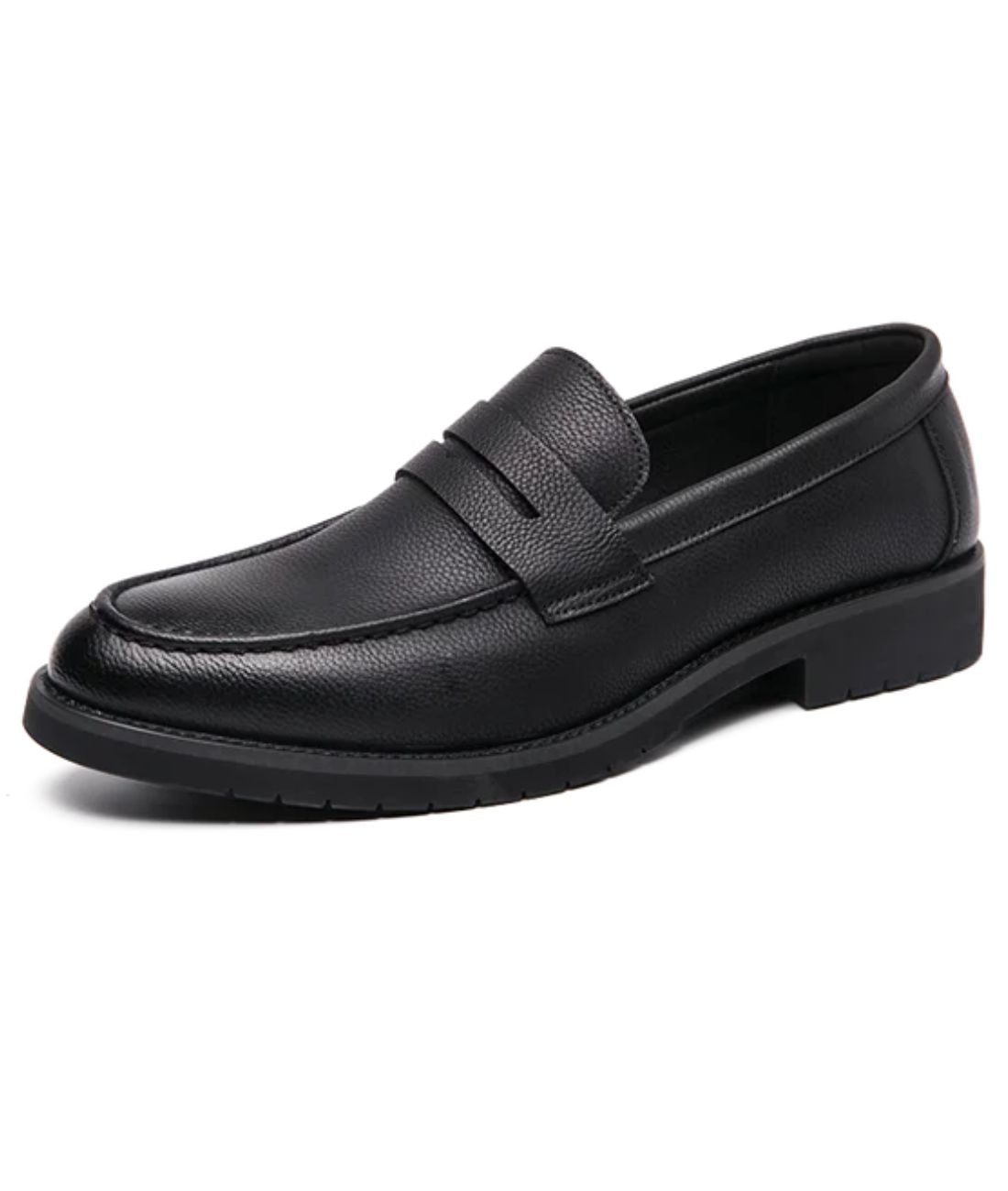 Men’s Penny Patent Leather Toe Loafers Deep Black
