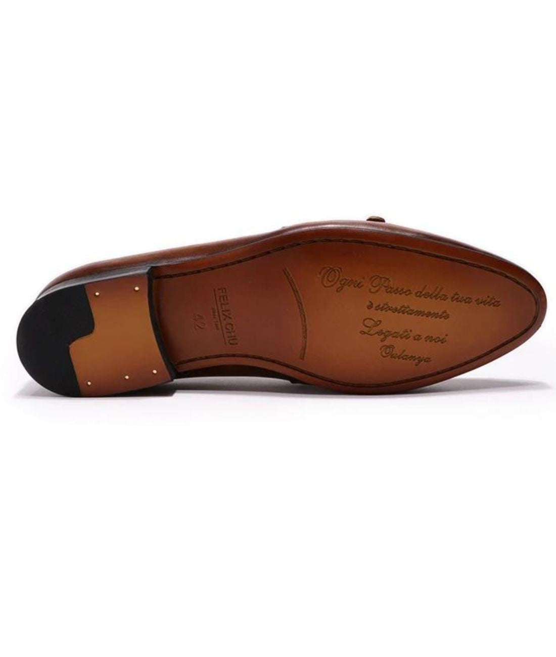 Men’s Slip On Patent Leather Loafers in Coffee Brown