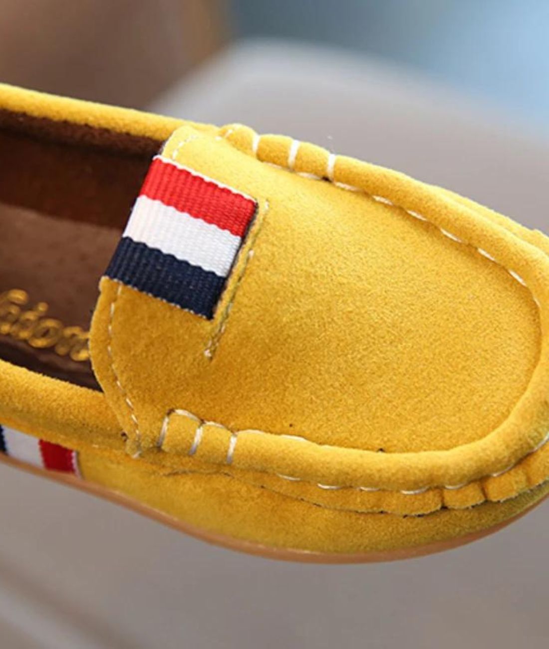 Women’s Platform Patent Leather Loafers Camel
