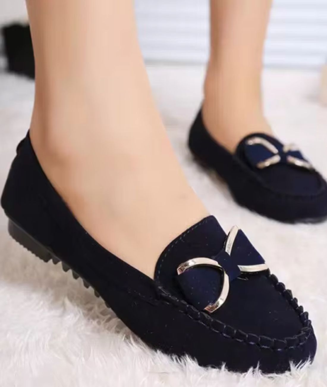Men’s Penny Suede Loafers Navy