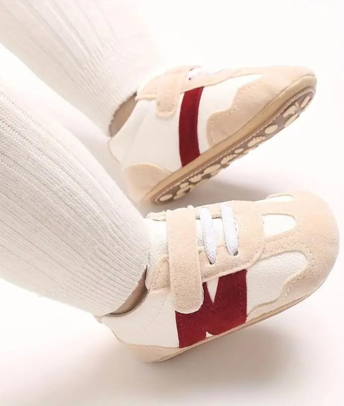 Baby Slip On Patent Leather Loafers Sand Beige