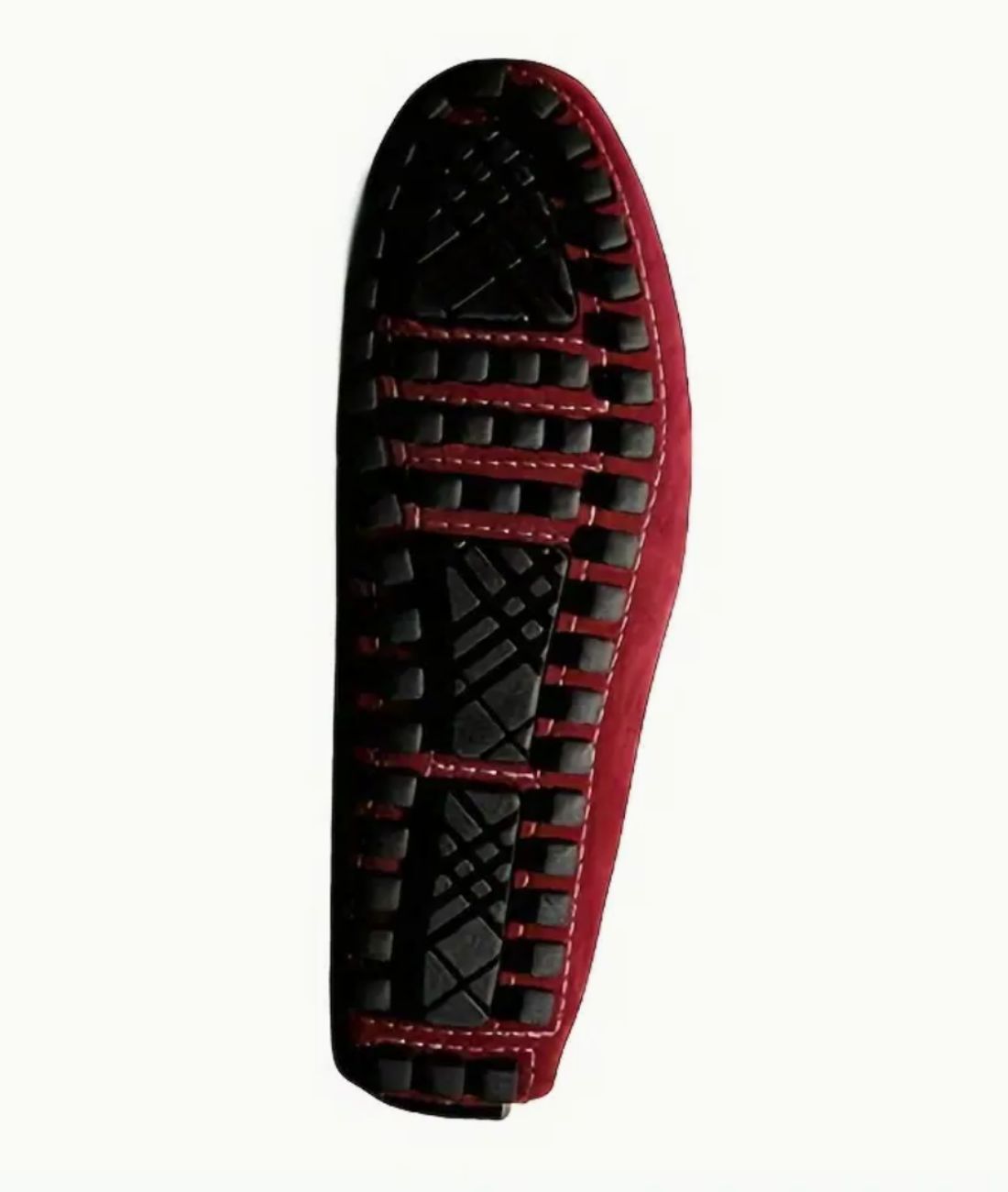 Men’s Slip On Patent Leather Loafers Burgundy