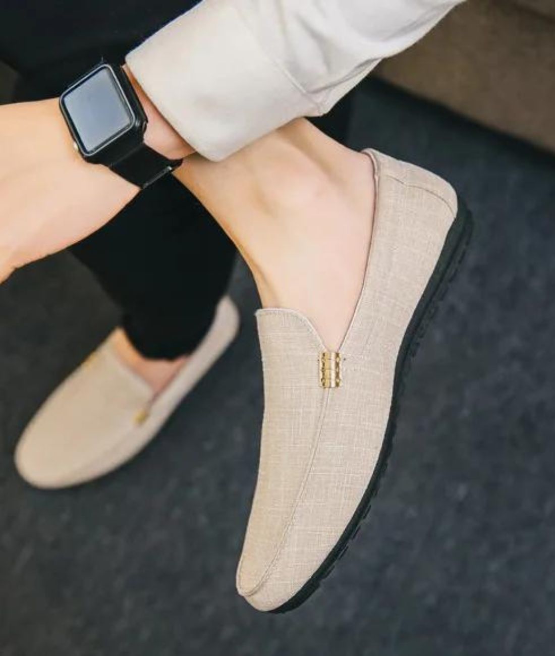 Women’s Horsebit Suede Loafers Sand Beige