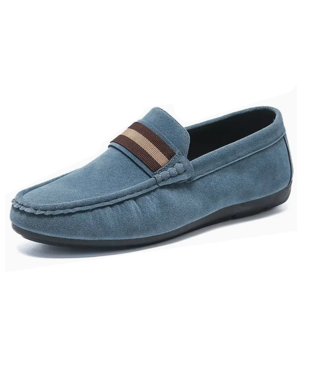 Men’s Slip On Suede Loafers Coffee Brown