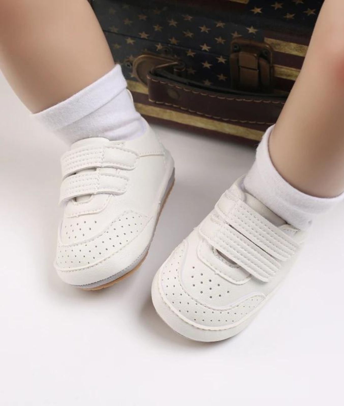 Baby Penny Leather Loafers Off White