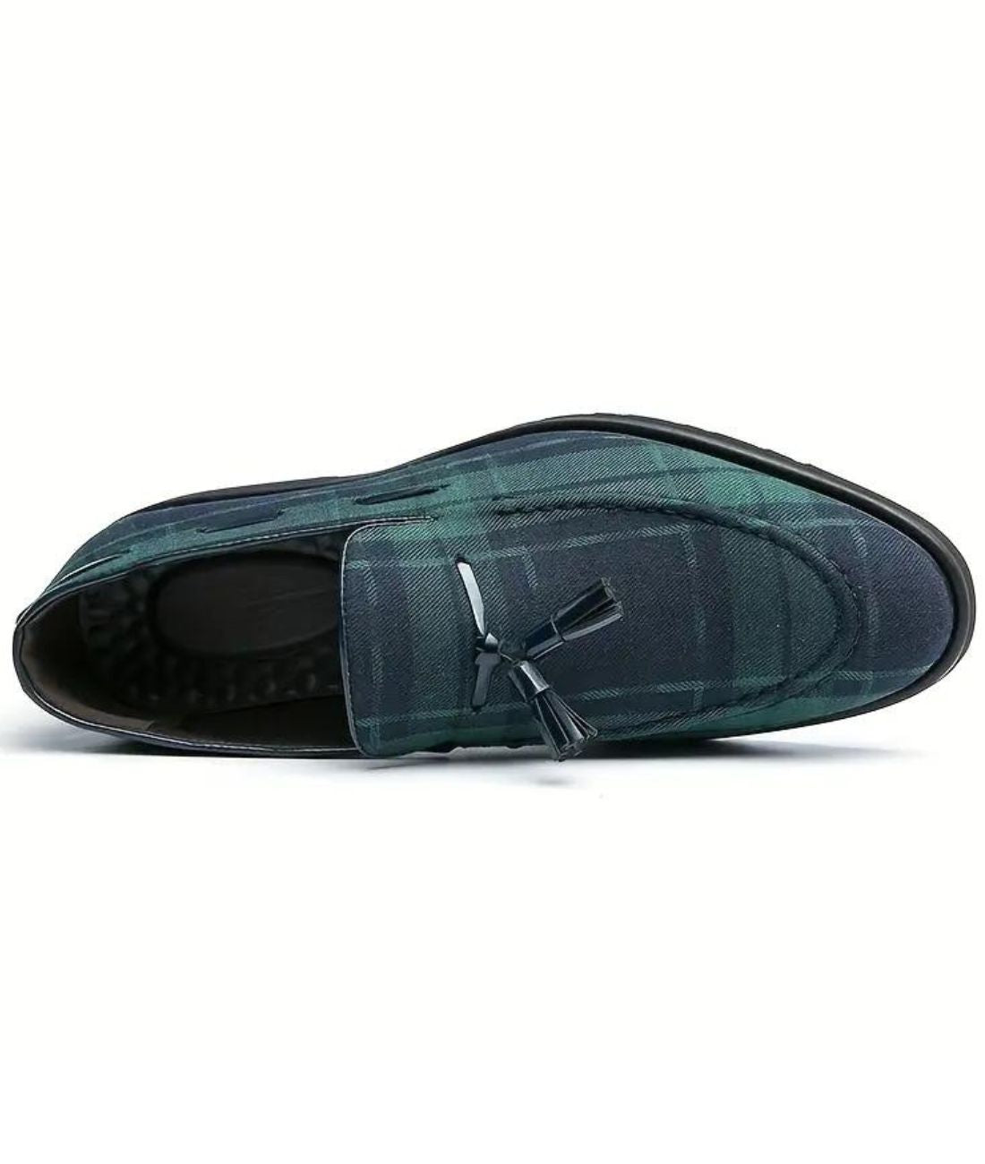 Men’s Tassel Leather Loafers Navy