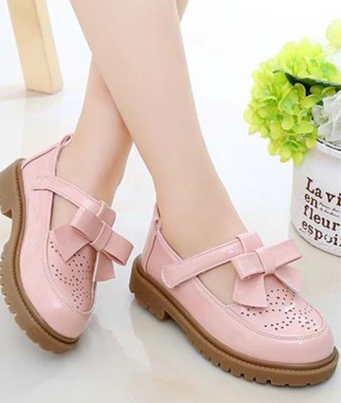 Girls Chunky Suede Loafers Fuchsia