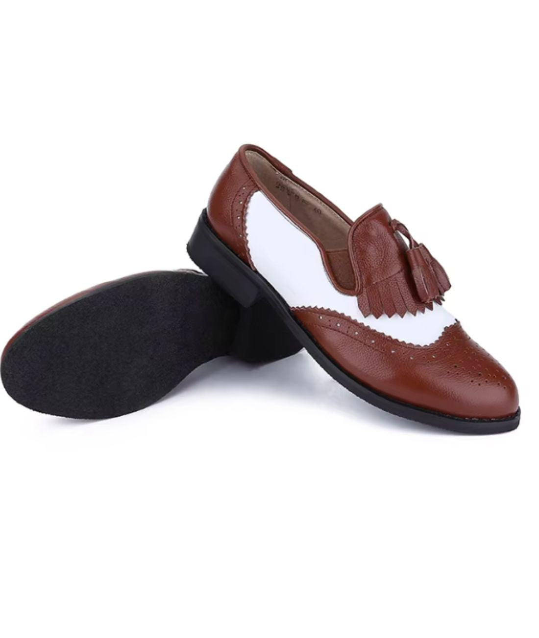 Men’s Tassel Suede Loafers Cognac Brown