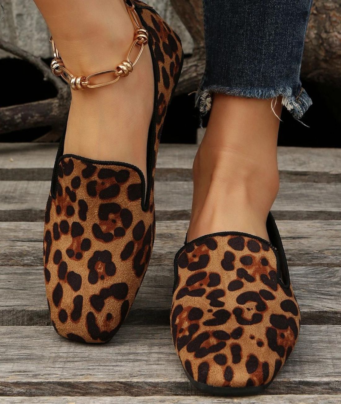 Women’s Slip On Patent Leather Loafers Cognac Brown