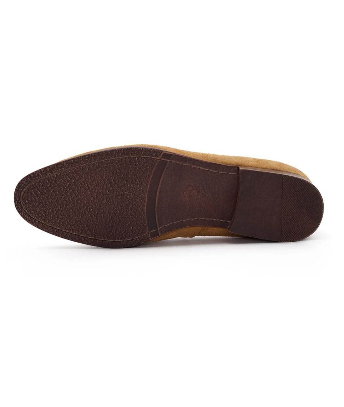 Mens Tassel Suede Loafers Camel