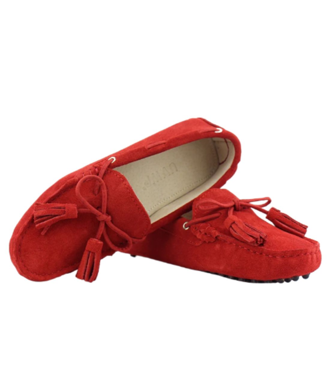 Women’s Tassel Suede Loafers Vermilion Red