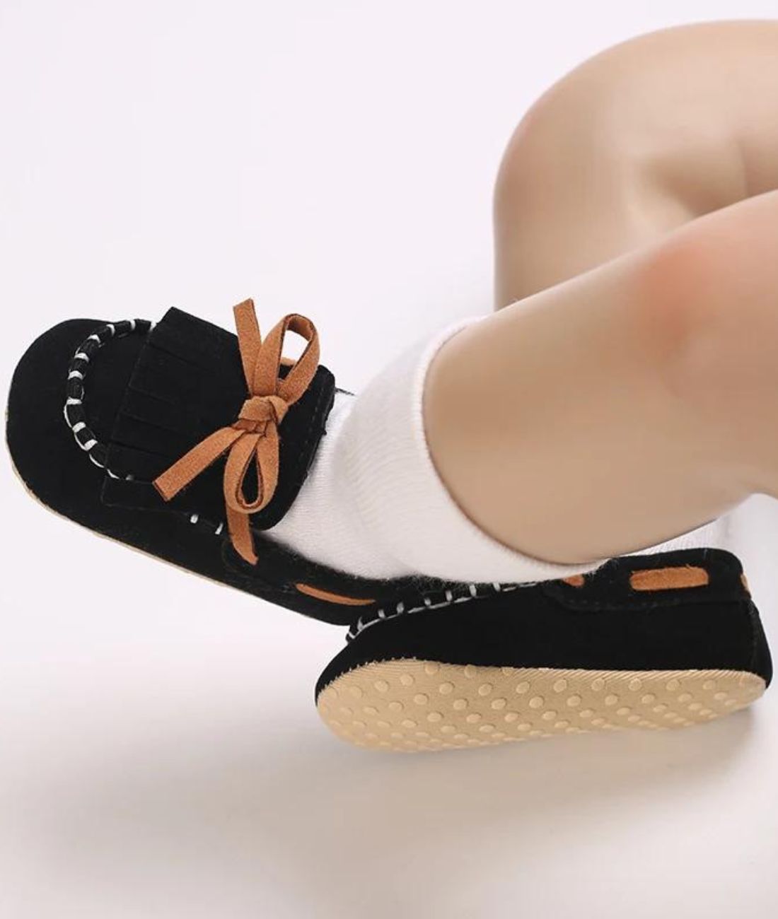 Baby Suede Loafers Deep Black