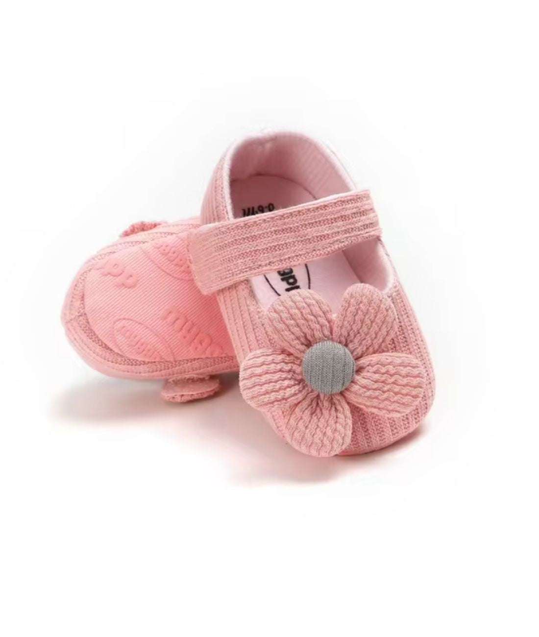 Baby Penny Suede Loafers Fuchsia Flower Embellished Knit