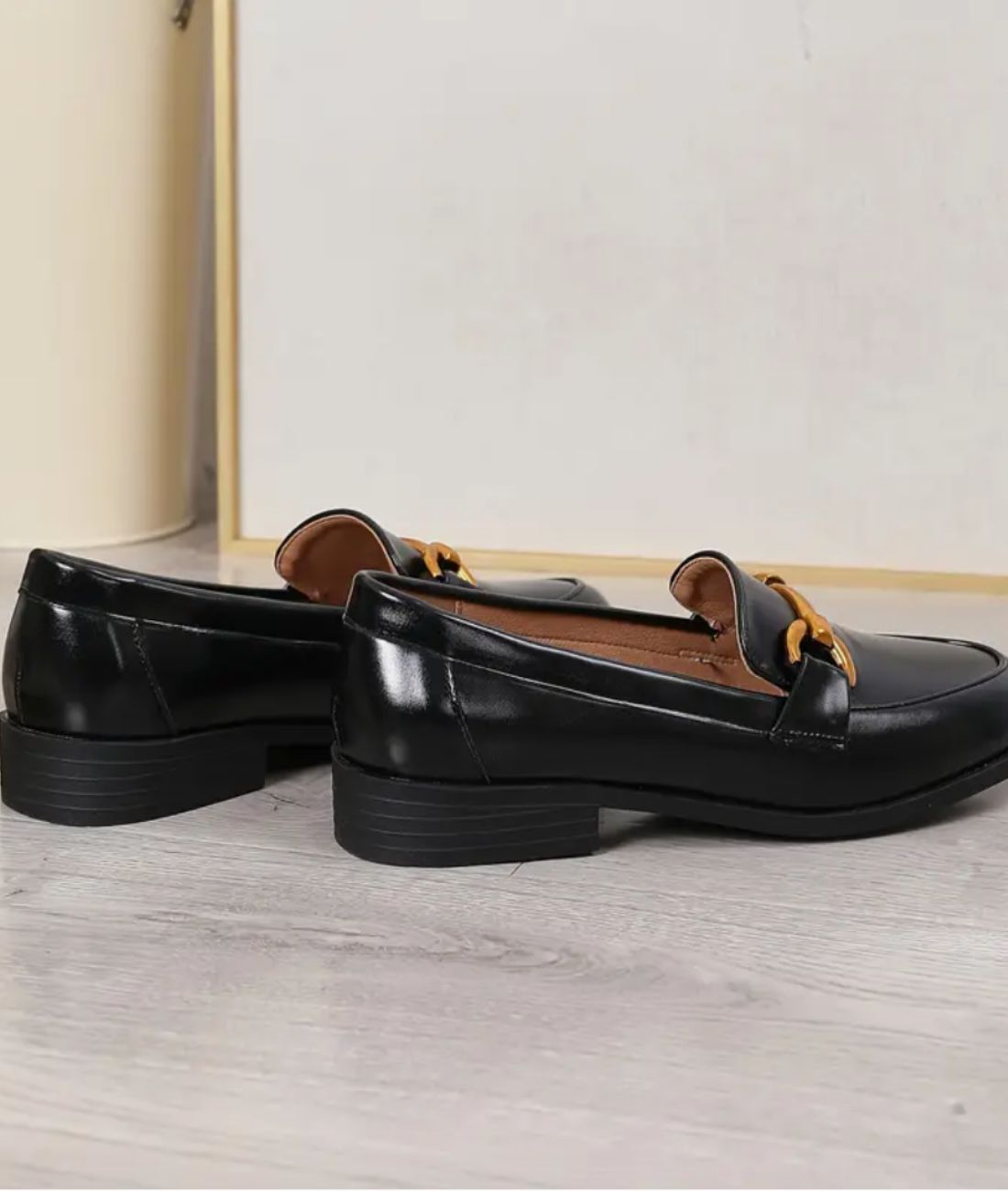 Women’s Horsebit Patent Leather Loafers Deep Black