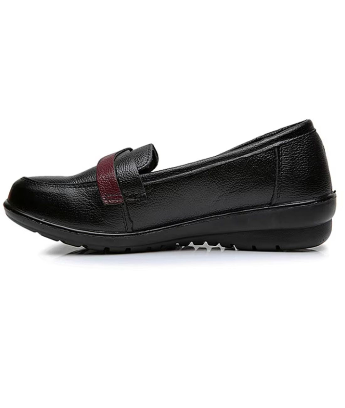 Men’s Slip On Patent Leather Loafers Deep Black