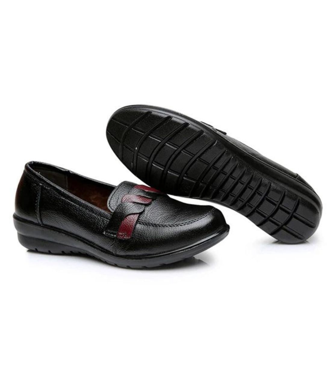 Men’s Slip On Patent Leather Loafers Deep Black