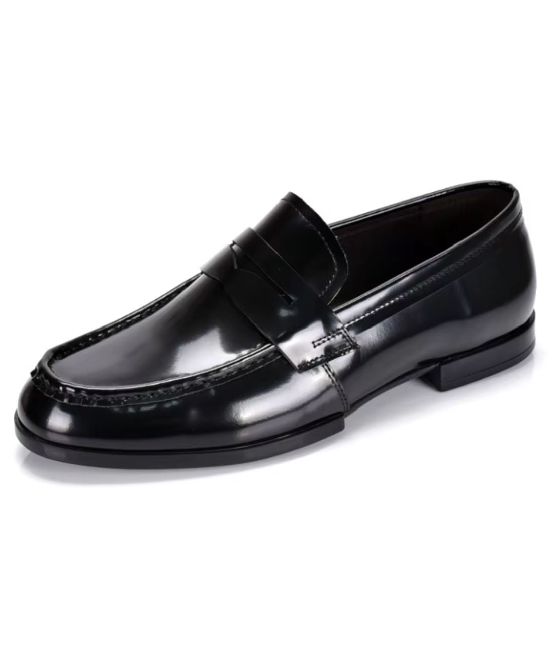 Men’s Penny Patent Leather Loafers Deep Black