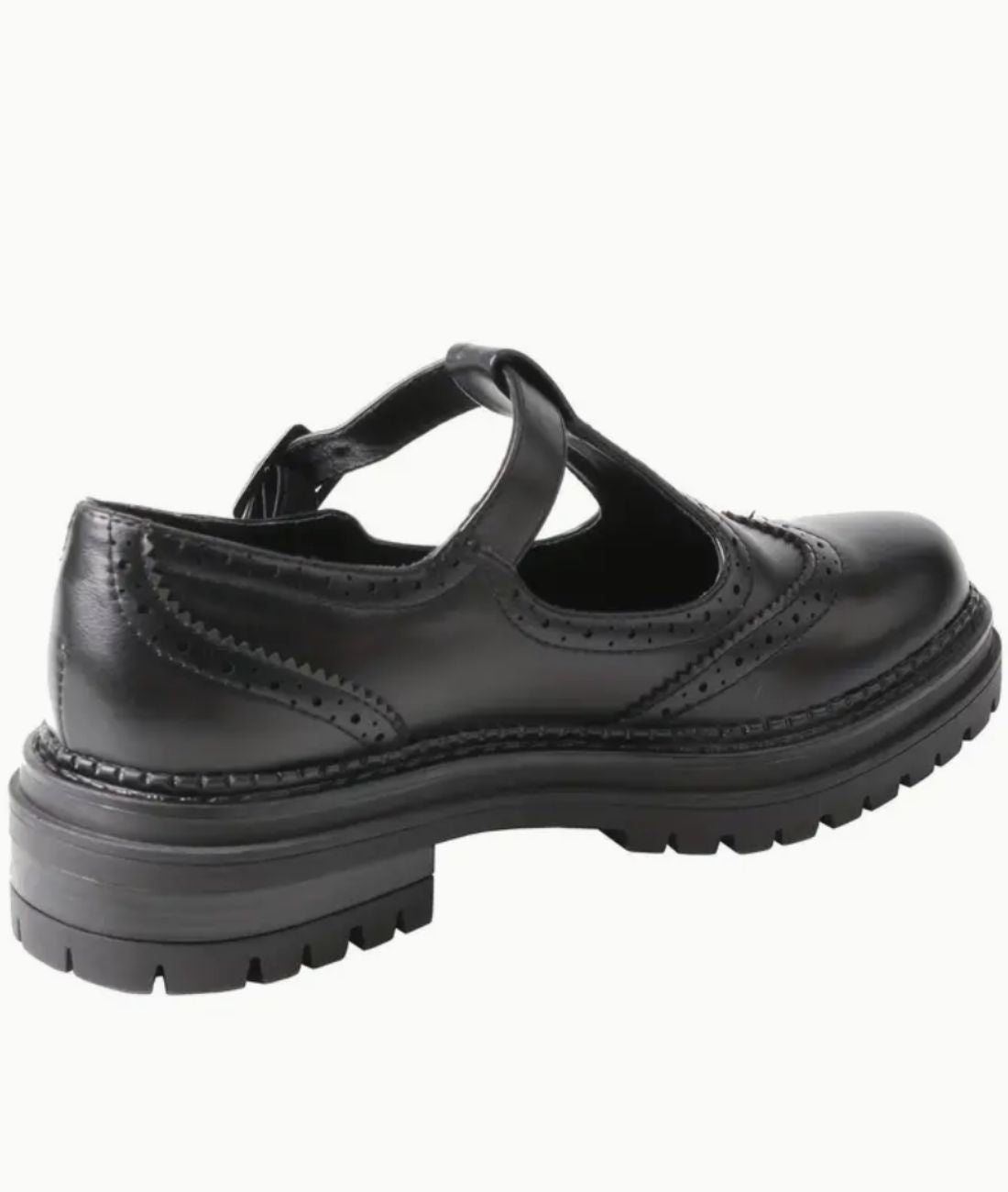 Women’s Chunky Patent Leather Loafers Deep Black