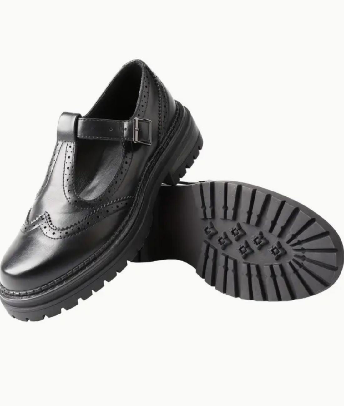Women’s Chunky Patent Leather Loafers Deep Black