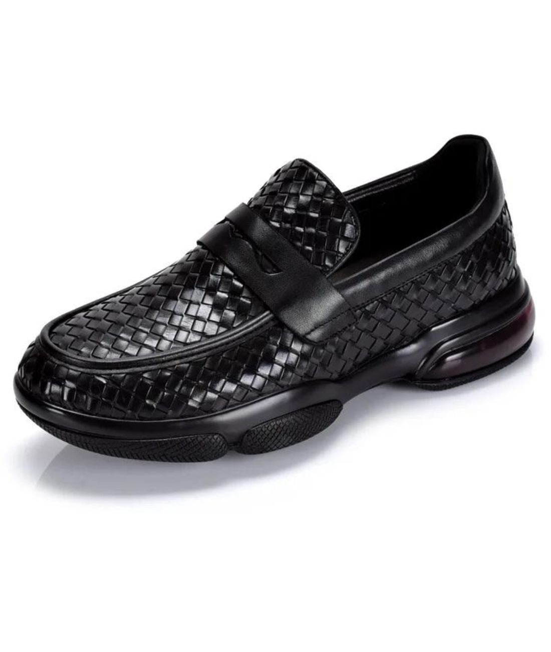 Men’s Chunky Leather Loafers Deep Black