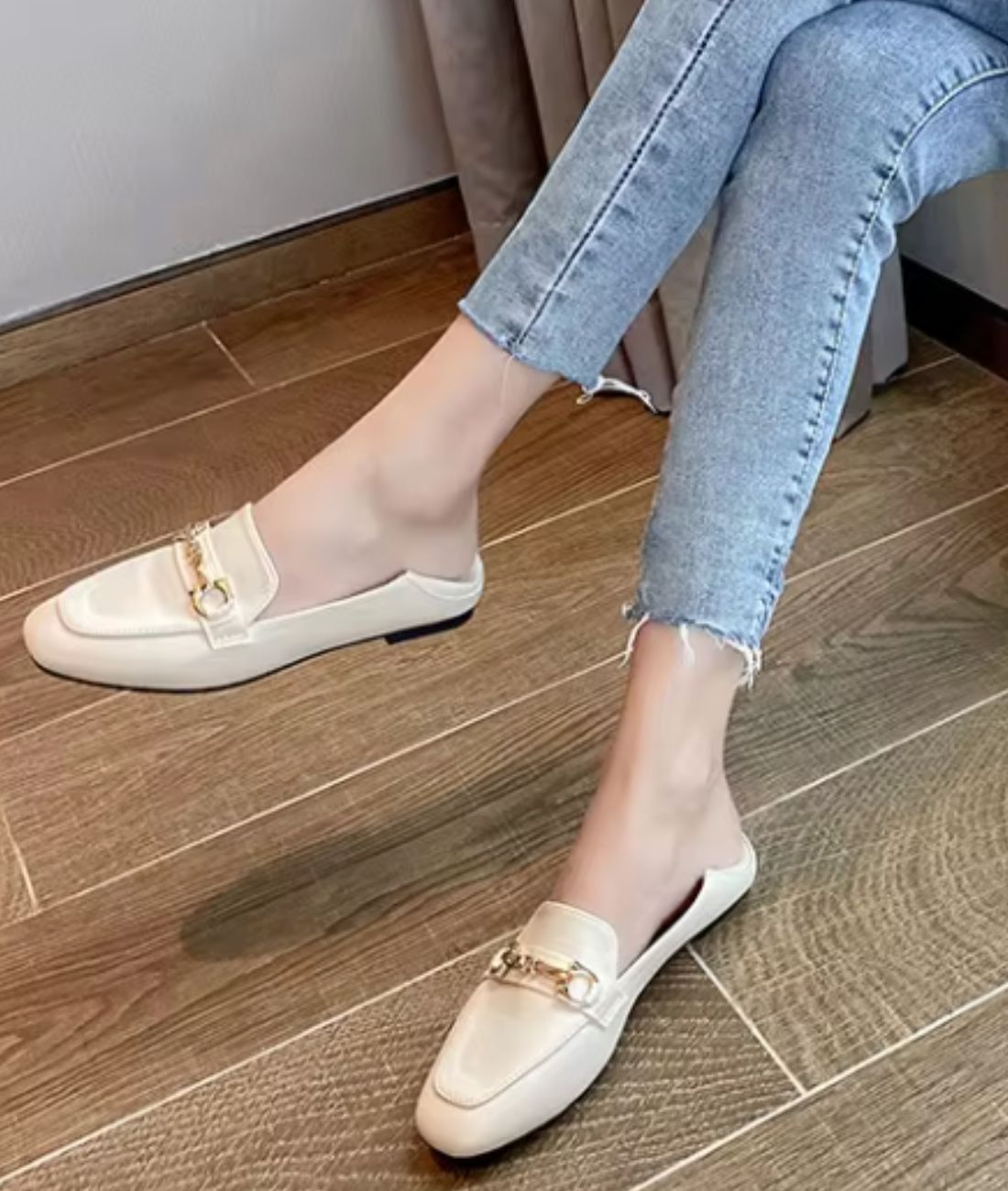 Women’s Penny Patent Leather Loafers Off White