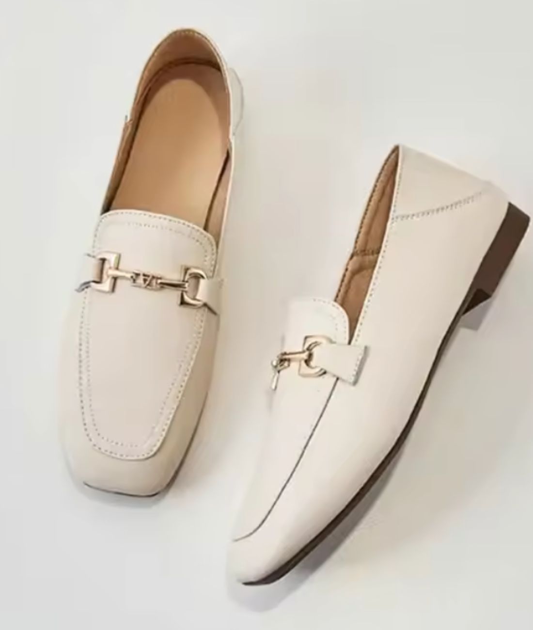 Women’s Penny Patent Leather Loafers Off White