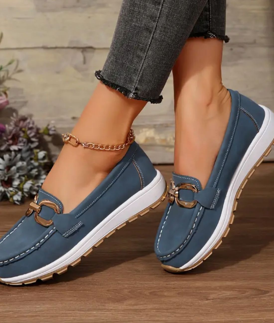 Men’s Penny Leather Loafers Blue