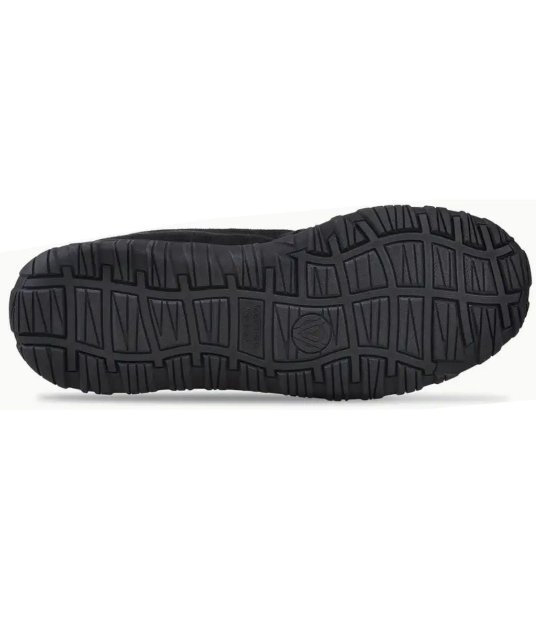 Men’s Slip On Leather Loafers Deep Black Textured Sole