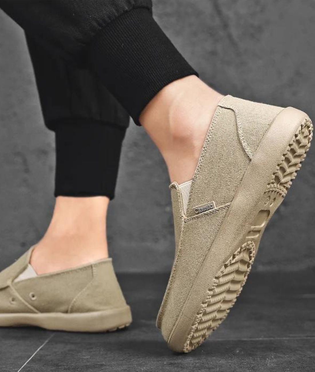 Women’s Slip On Leather Loafers Camel