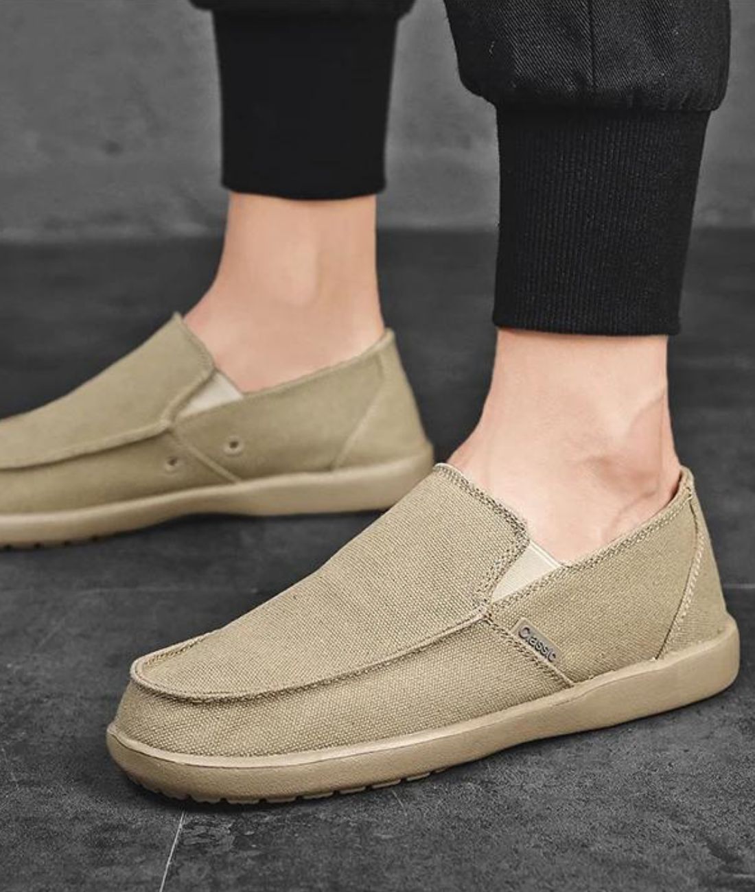 Women’s Slip On Leather Loafers Camel