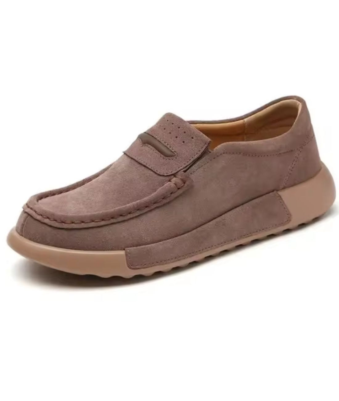 Women’s Platform Suede Loafers Deep Purple