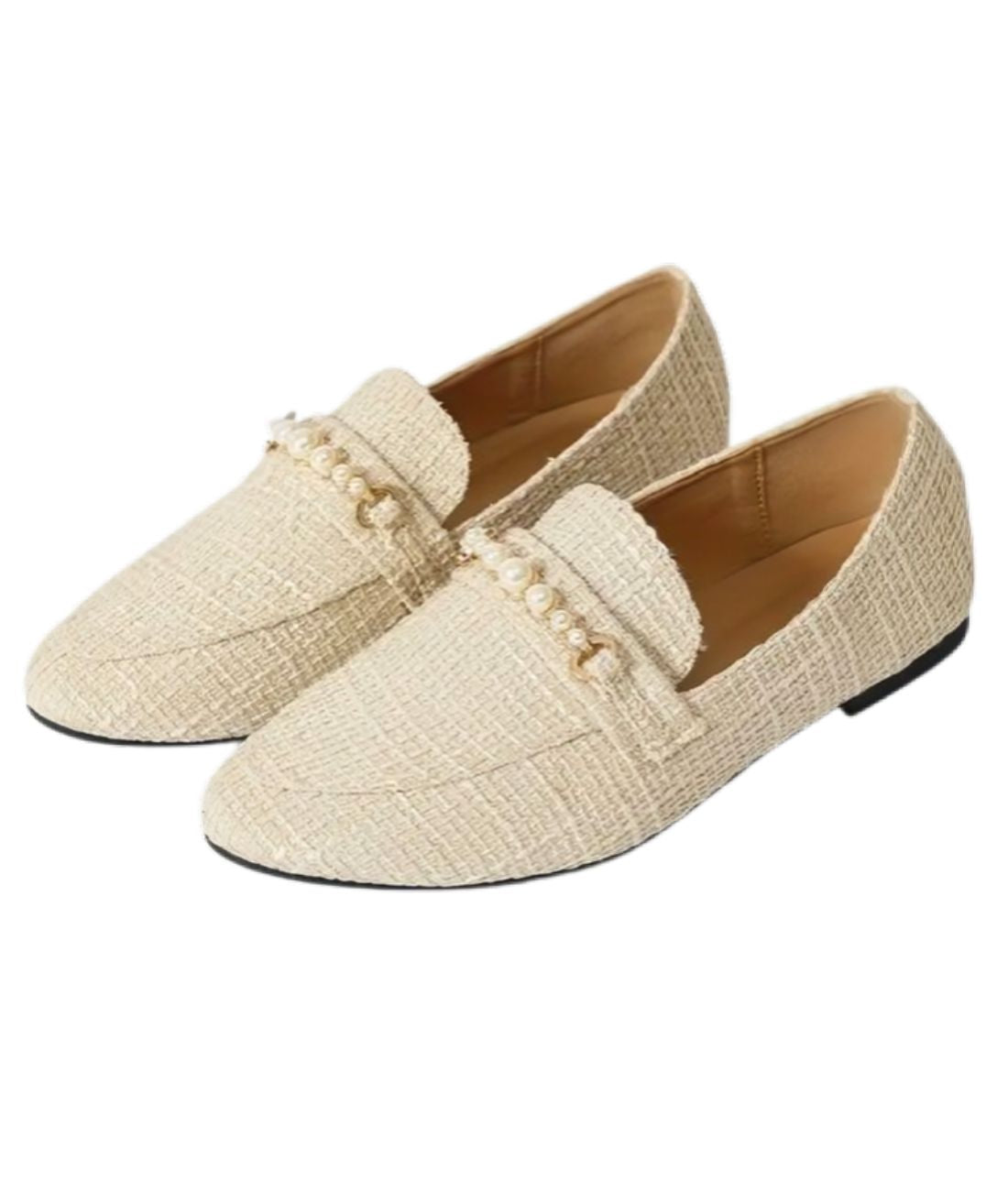 Women’s Platform Suede Loafers Cream