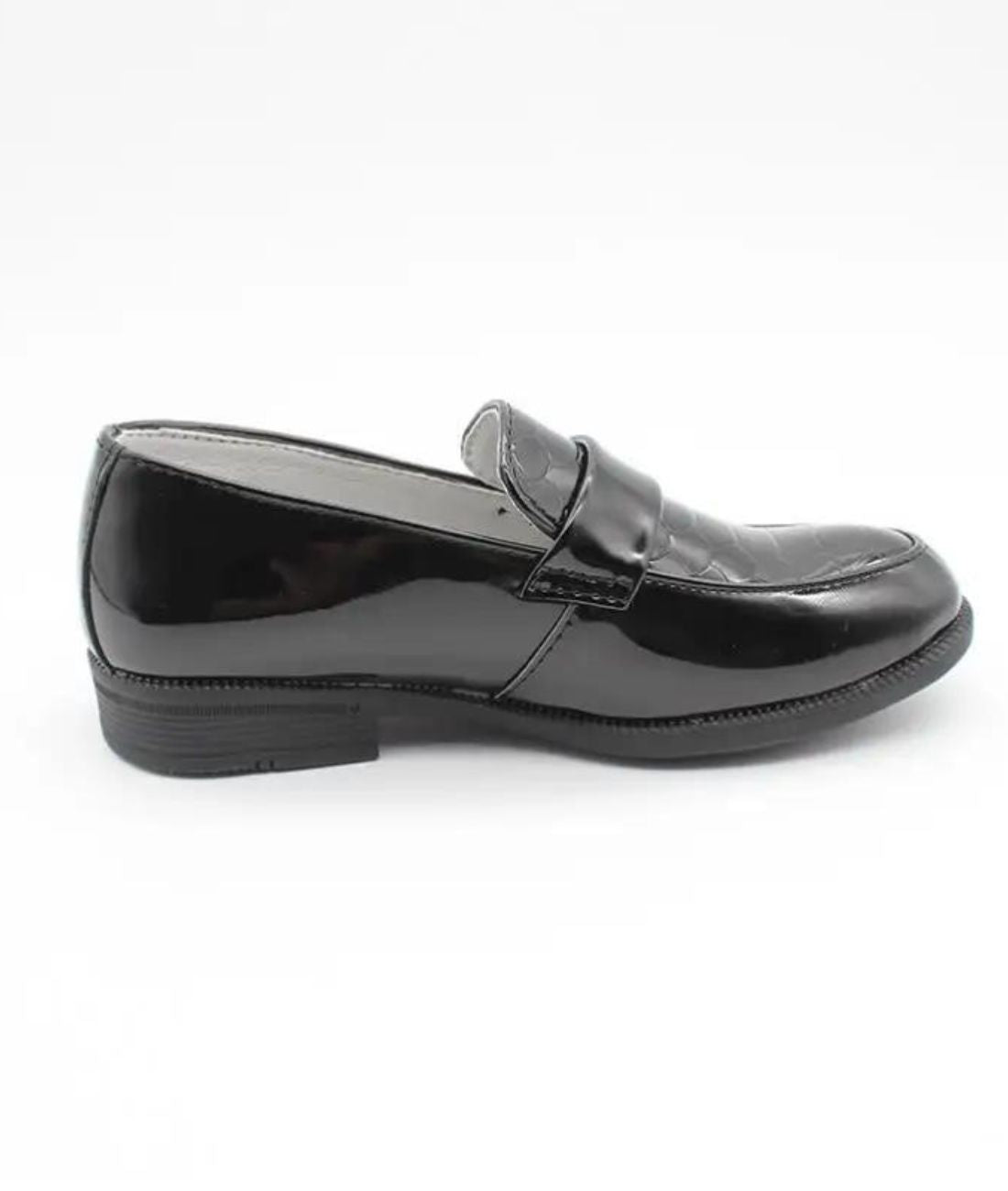 Women’s Slip On Patent Leather Loafers Deep Black