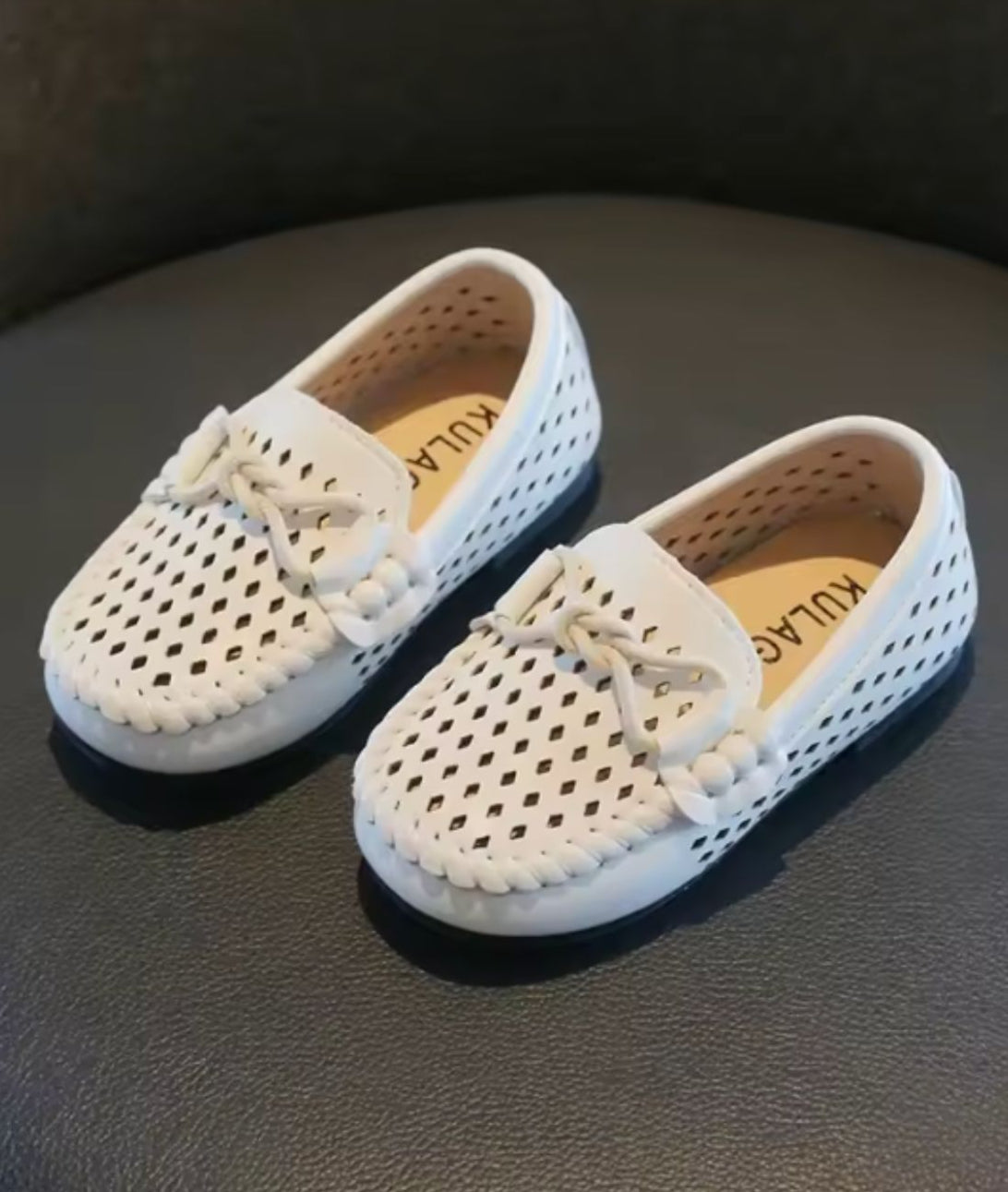 Women’s Slip On Leather Loafers Off White