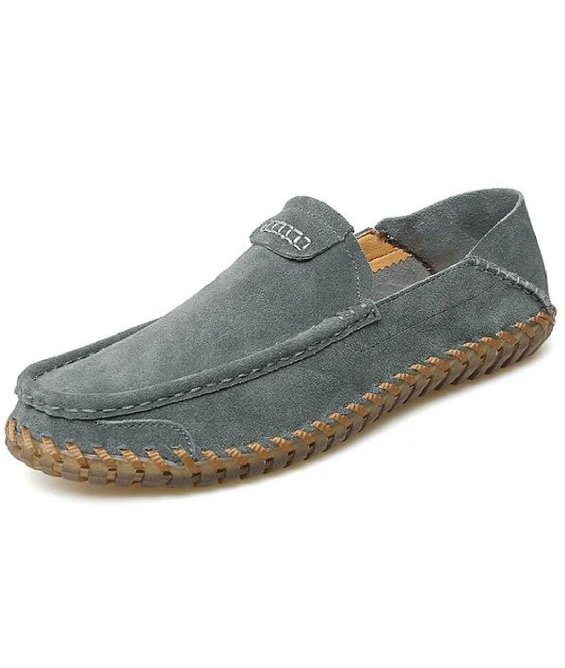 Men’s Slip On Suede Loafers Grey