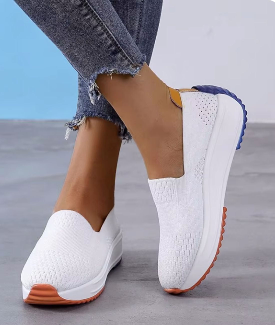 Women’s Slip On Patent Leather Loafers Off White