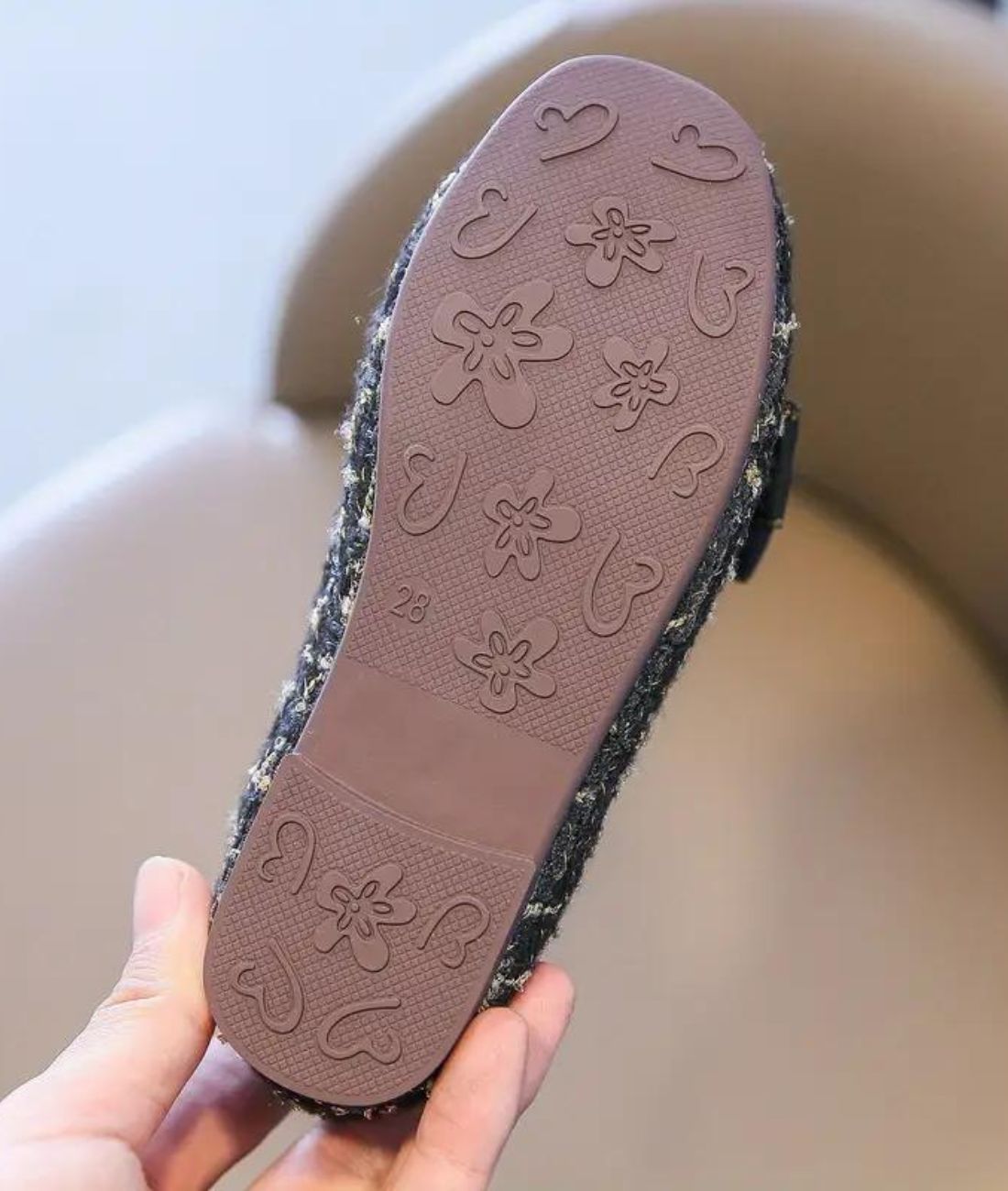 Women’s Slip On Suede Loafers Deep Black Pearl Accent