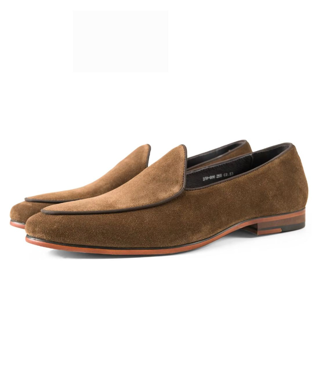 Men’s Slip On Suede Loafers Coffee Brown