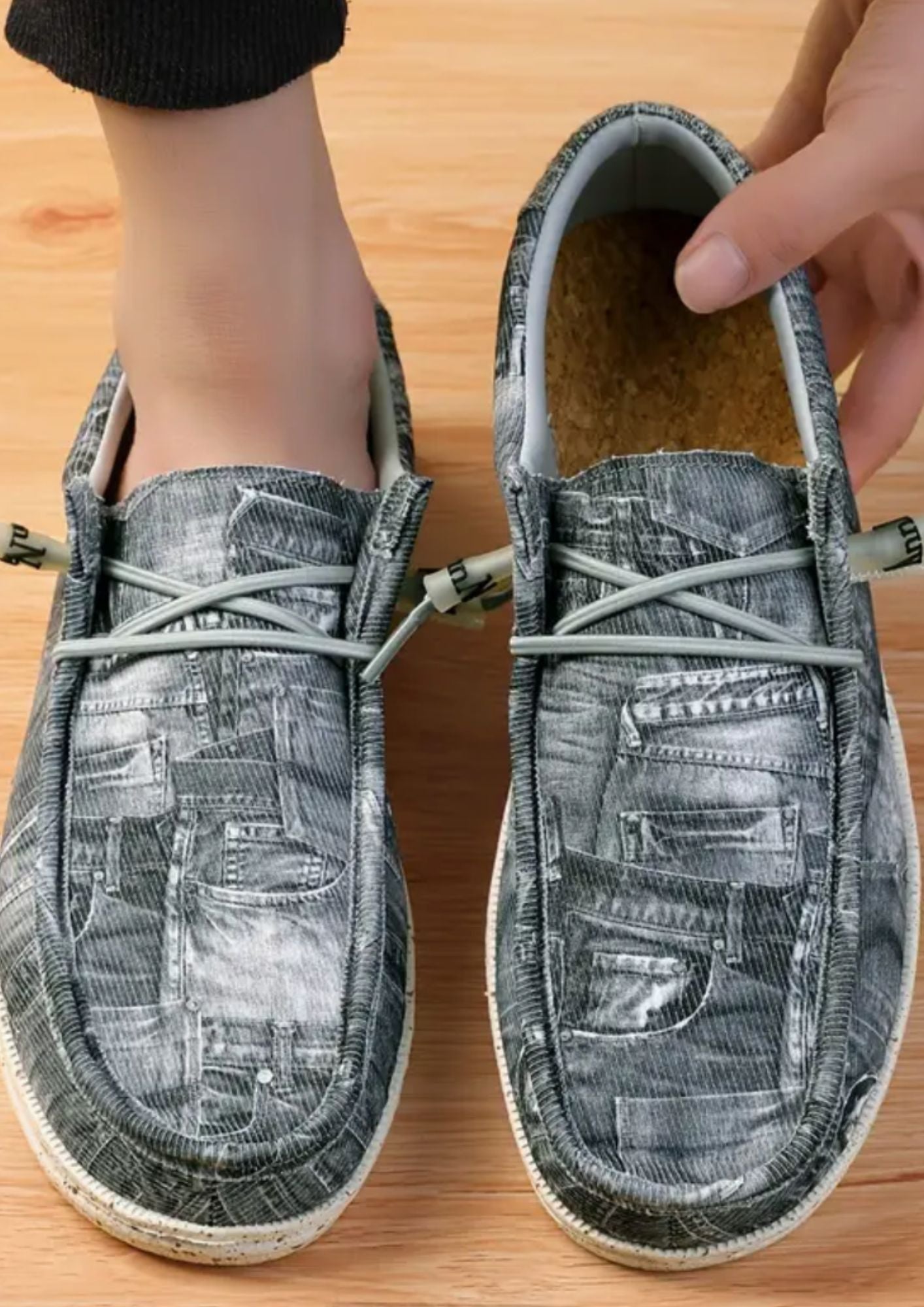 Men’s Slip On Suede Loafers Grey